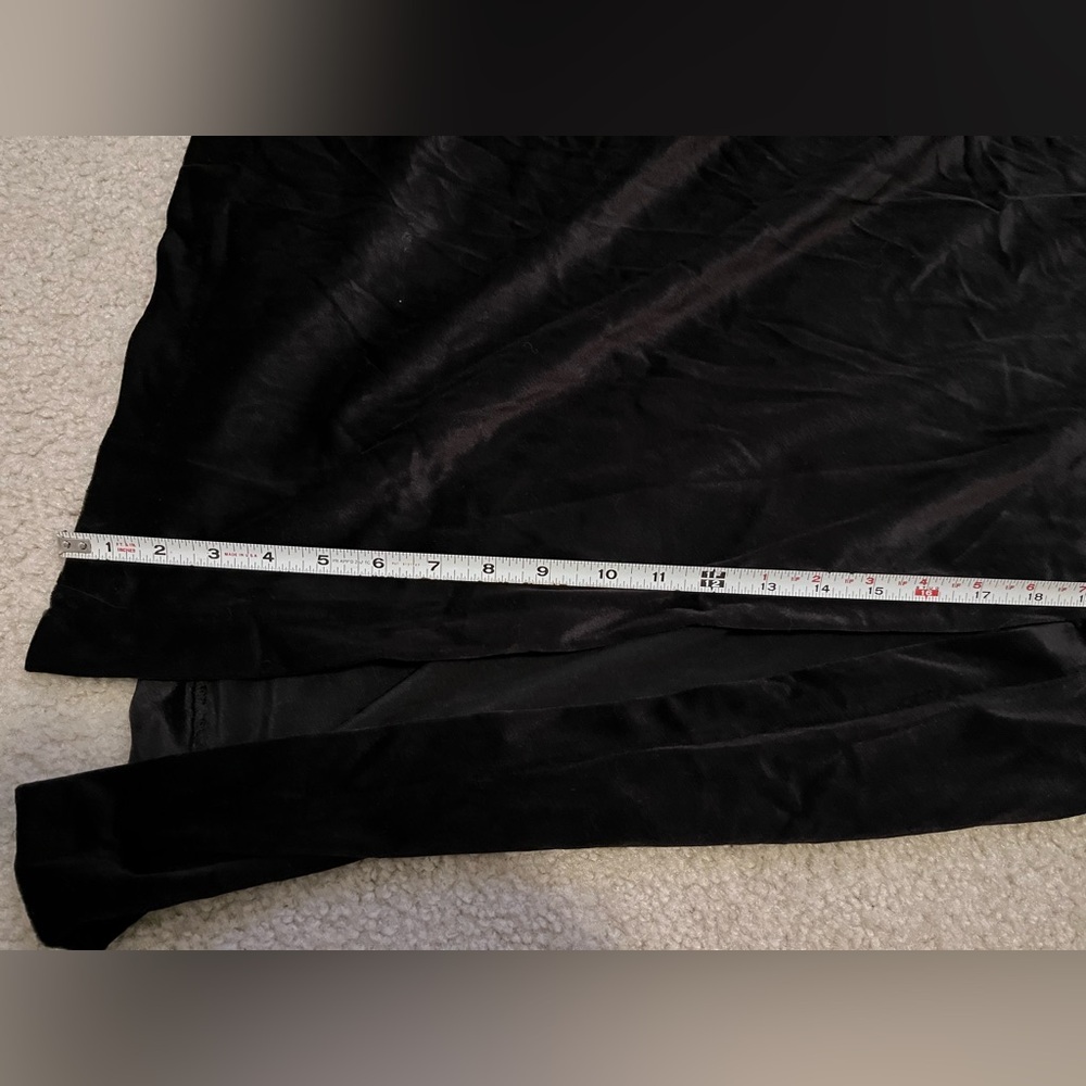 Vintage Black Velvet Maxi Skirt - Picture 7 of 7